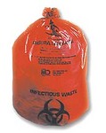 Bag Biohazard Infectious Waste Red 1.5mil 23'x23 .. .  .  